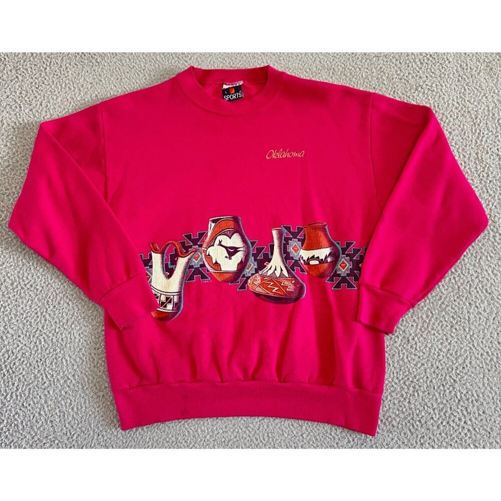 VTG Southwest Native‎ Graphic Crewneck Sweatshirt 90s